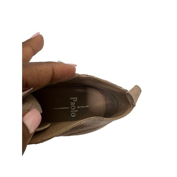 Linea Paolo Light Pastel Pink Perforated Felicia Wedge Platform Slip on Sneakers - Picture 7 of 14